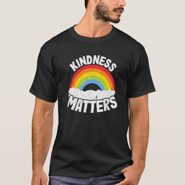 Camiseta Positive Anti Bullying Rainbow Sped Teacher Kindne (Frente)
