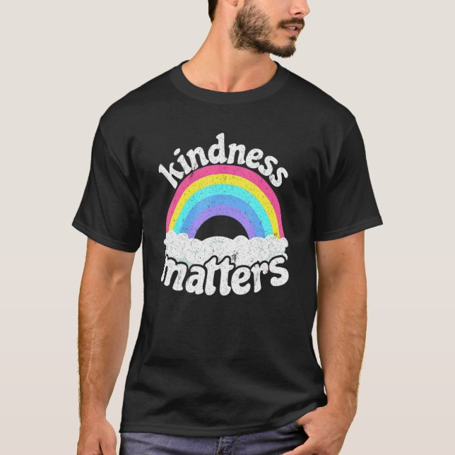 Camiseta Positive Sped Teacher Anti Bullying Rainbow Kindne (Frente)