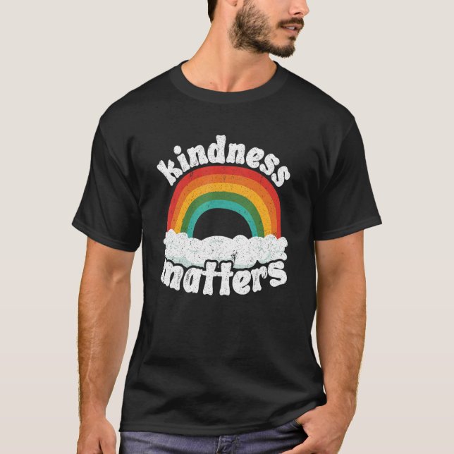 Camiseta Positive Sped Teacher Anti Bullying Rainbow Kindne (Frente)