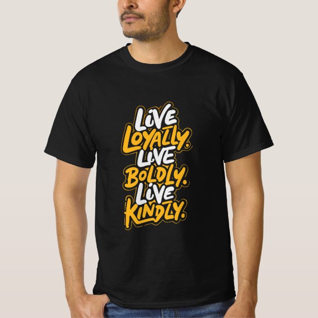 Camiseta Positive Vibes para Bondade e Vida Ousada (Frente)