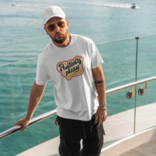 Camiseta Positividade, por favor, inscrição