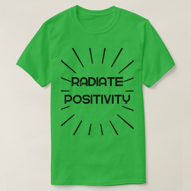 Camiseta Positividade radiada (Frente do Design)