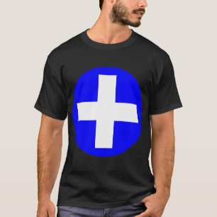 Camiseta Positivo assine dentro o branco com azul