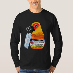 Camiseta Posologia-Antidepressiva Bonita I Sun Conure