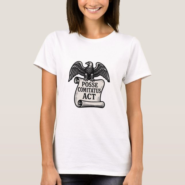 Camiseta Posse Comitatus Act Eagle Scroll (Frente)