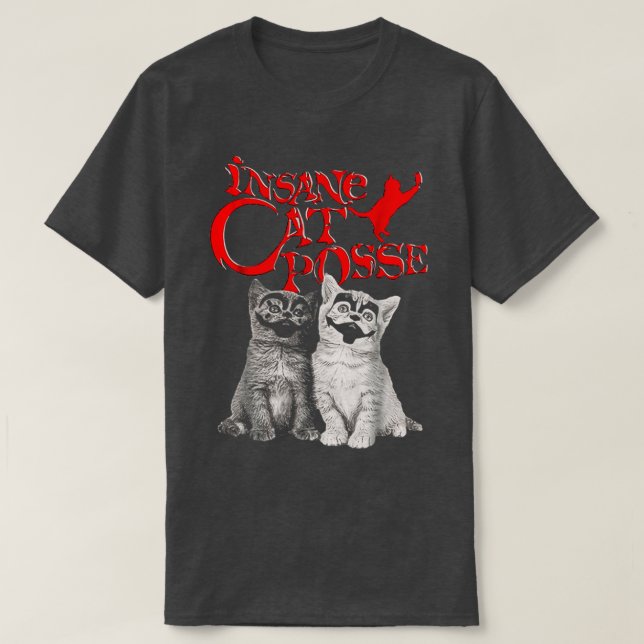 Camiseta Posse de Gato Insano (Frente do Design)