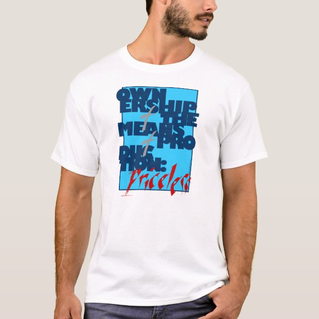 Camiseta Posse dos meios de produção: (Frente)