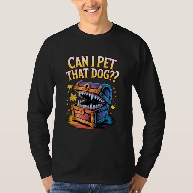 Camiseta Posso Acariciar Esse Cachorro Presente de Design d (Frente)