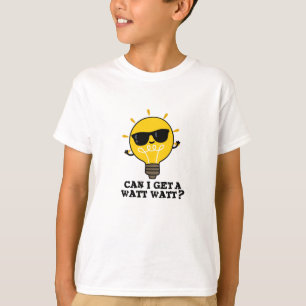 Camiseta Posso Conseguir Um Watt Cute Science Bulb Pun?