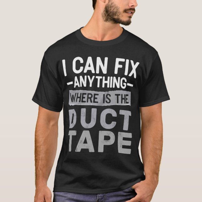 Camiseta Posso consertar qualquer coisa onde está o Pai de  (Frente)