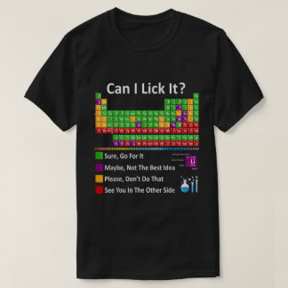 Camiseta Posso Deixá-Lo Engraçado Mesa Periódica