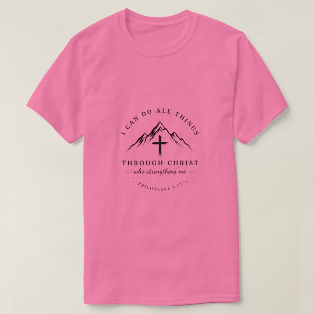 Camiseta Posso Fazer Todas as Coisas (Frente do Design)