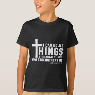 Camiseta Posso Fazer Todas as Coisas Através de Cristo Home