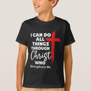 Camiseta Posso Fazer Todas as Coisas Através de Cristo Jesu