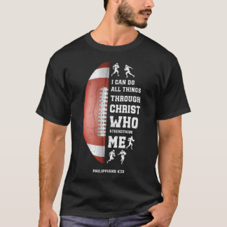 Camiseta Posso Fazer Todas as Coisas Através de Cristo Pé d
