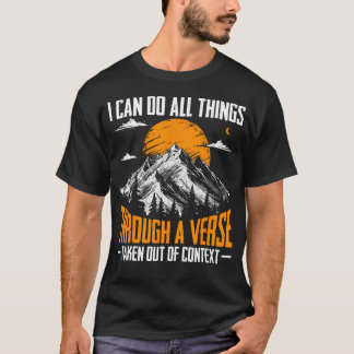 Camiseta Posso fazer todas as coisas através de um verso ti