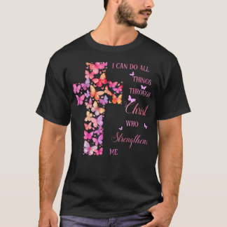 Camiseta Posso fazer todas as coisas por meio de Cristo Bor