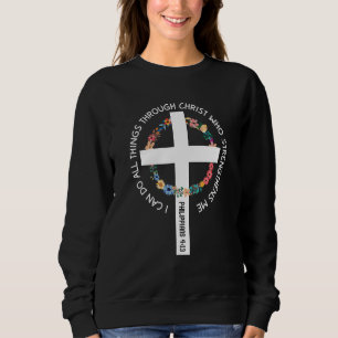 Camiseta Posso fazer todas as coisas por meio de Cristo Cru