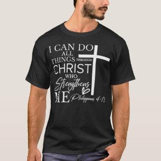 Camiseta Posso fazer todas as coisas por meio de Cristo que