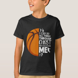 Camiseta Posso Fazer Tudo Através Do Cristo Bysketbyll Chri