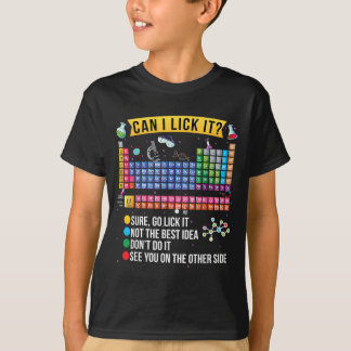 Camiseta Posso Lamber a Tabela Periódica Ciência Divertida