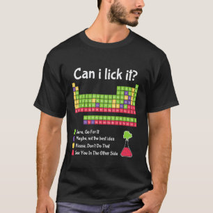 Camiseta Posso Lamber a Tabela Periódica Ciência Química Di