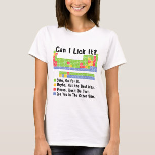 Camiseta Posso Lamber Química Professor Tabela Periódica Do