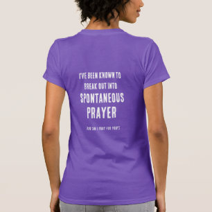 Camiseta Posso Orar Por Você Oração Espontânea Cristã