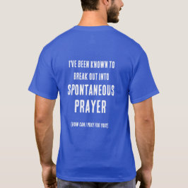 Camiseta Posso Orar Por Você Oração Espontânea Rosa Roxo