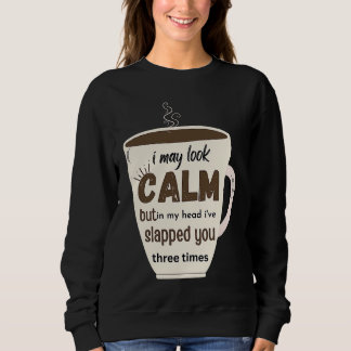 Camiseta Posso parecer calma, mas na minha cabeça eu te esb