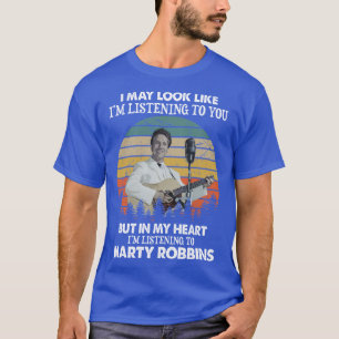 Camiseta Posso Parecer Que Estou Ouvindo Marty Robbins Vint