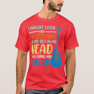 Camiseta Posso Parecer Que Estou Ouvindo Música Engraçada