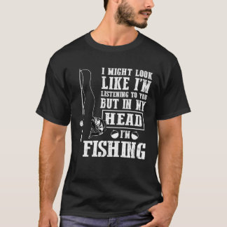 Camiseta Posso parecer que estou ouvindo você, mas no meu