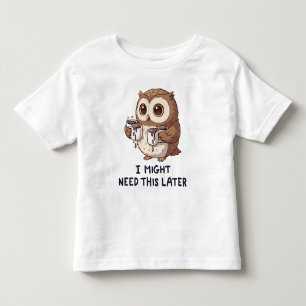 Camiseta Posso Precisar de Café Mais Tarde - Humor Divertid