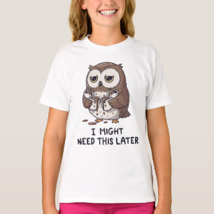 Camiseta Posso Precisar de Café Mais Tarde - Humor Divertid