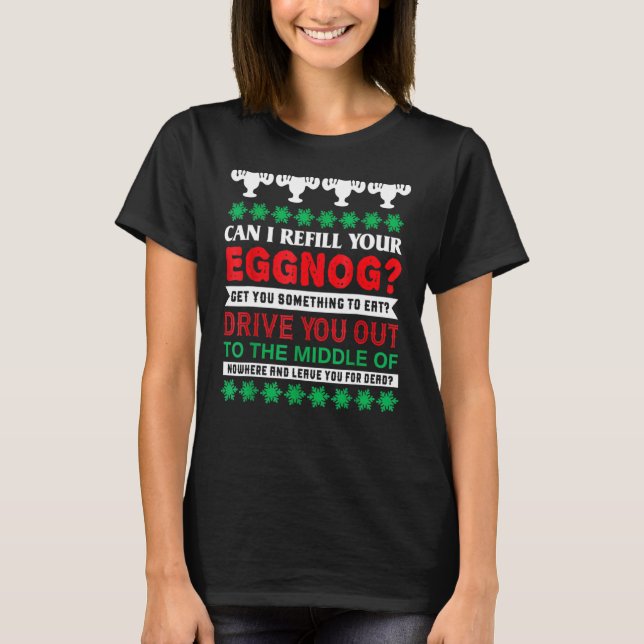 Camiseta Posso Reabastecer Sua Quota De Férias De Natal? (Frente)