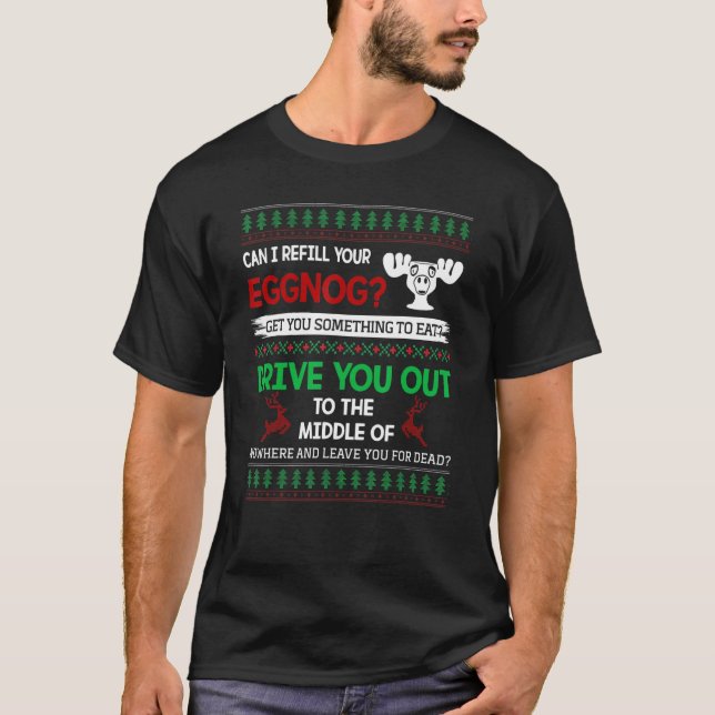 Camiseta Posso Recarregar Sua Citação De Férias De Natal? (Frente)