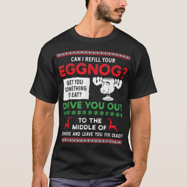 Camiseta Posso Repreencher Sua Vaga De Natal Da Família Egg (Frente)