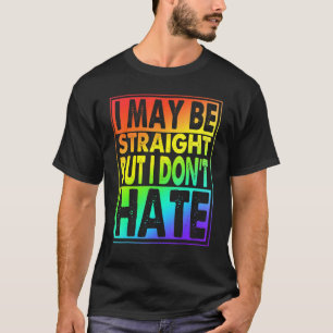 Camiseta Posso ser Hetero, mas não odeio