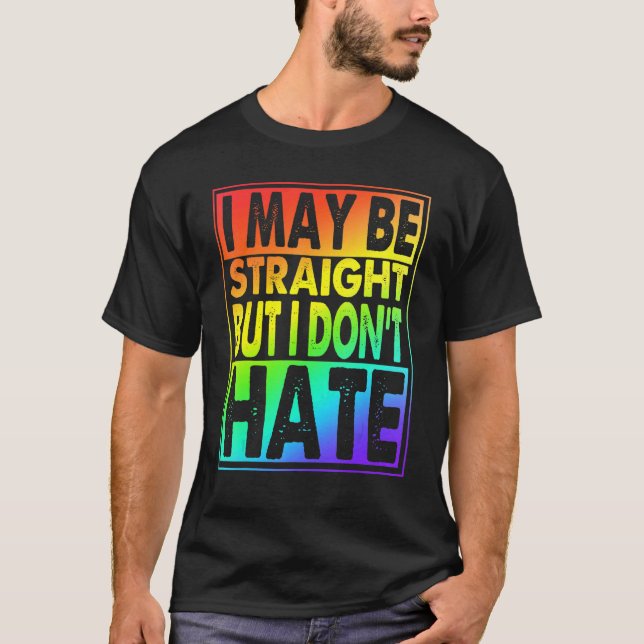 Camiseta Posso ser Hetero, mas não odeio (Frente)