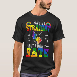 Camiseta Posso ser Hetero, mas não odeio Lgbt Gay Lesbia