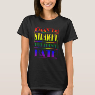 Camiseta Posso ser Hetero, mas não odeio Lgbt Orgulhoso.