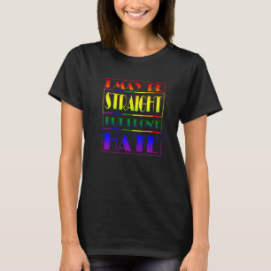 Camiseta Posso ser Hetero, mas não odeio Lgbt Orgulhoso.