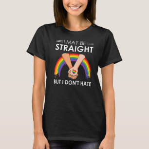 Camiseta Posso ser Hetero, mas não odeio o Lgbt Orgulho gay