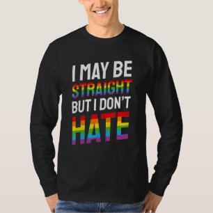 Camiseta Posso ser Hetero, mas não odeio o Lgbt Orgulho gay