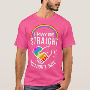 Camiseta Posso Ser Hetero Mas Não Odeio Orgulho gay LGBT