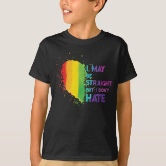 Camiseta Posso ser Hetero, mas não odeio Orgulho gay LGBTQ
