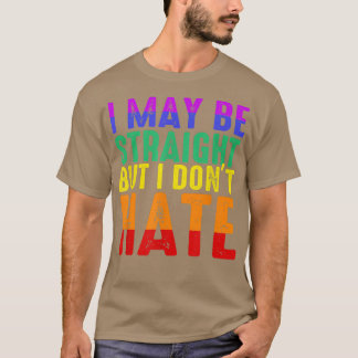 Camiseta Posso ser Hetero, mas não odeio orgulho LGBT