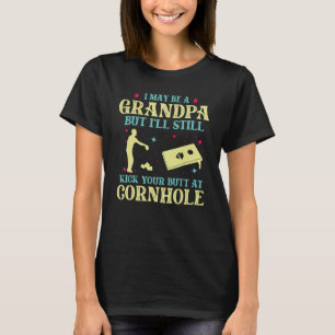 Camiseta Posso ser um avô, mas ainda vou chutar sua bunda