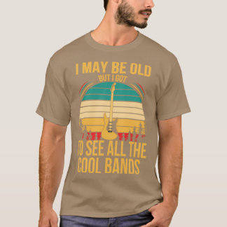 Camiseta Posso ser velho, mas eu pude ver todas as bandas l